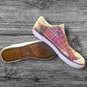 Plaid Low-Top Sneakers
